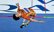 Ryoichi Akamatsu of Japan competes in the men's high jump event during the 2nd edition of...