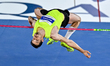 Edgar Rivera of Mexico competes in the men's high jump event during the 2nd edition of the...
