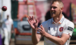 Jamie Porter of Essex plays during the Rothesay County Championship Division 1 cricket mat...