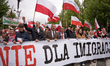 Robert Bakiewicz is seen on an anti-immigration march organized by right-wing circles in W...