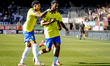 RKC midfielder Yassin Oukili celebrates the goal during the match between RKC and Heerenve...