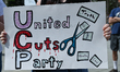 EDMONTON, CANADA - MAY 10:Members of the Alberta Federation of Labour (AFL) and their sup...