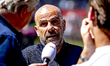 PSV Eindhoven trainer Peter Bosz is present during the match between Feyenoord and PSV at...