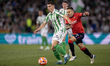 Romain Perraud of Real Betis runs with the ball during the La Liga EA Sports match between...