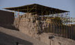 A restoration site is pictured at the Citadel of Bam, which was nearly destroyed by a powe...