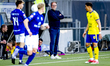 SC Cambuur Leeuwarden trainer Henk de Jong is present during the match between Den Bosch a...