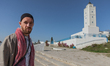 Fergie Chambers walks near a mosque in Tunis, Tunisia, on February 8, 2024. James Cox Cham...
