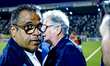 FC Den Bosch trainer Ulrich Landvreugd is present during the match between Den Bosch and C...