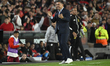 Marcelo Gallardo, River Plate head coach, celebrates a goal during a round of 16 match of...