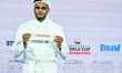 Former American basketball player and FIBA Global Ambassador, Carmelo Anthony, shows a res...