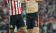 Daniel Ballard and Jobe Bellingham of Sunderland participate in the Sky Bet Championship P...