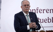 Mexico's Minister of Agriculture and Rural Development, Julio Berdegue Sacristan, speaks a...