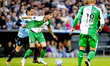 RKC forward Oskar Zawada and Feyenoord Rotterdam midfielder Jacub Moder play during the ma...