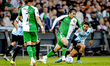 Feyenoord Rotterdam forward Ayase Ueda plays during the match between Feyenoord and RKC at...