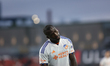 In Toronto, Ontario, Canada, on May 14, 2025, FC Cincinnati's Kevin Denkey makes an unsati...