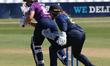 Ariana Dowse of Essex Women and Bess Heath of Durham Women play during the Metro Bank One...