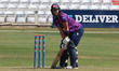 Jo Gardner plays during the cricket match between Essex Women and Durham Women at Ambassad...