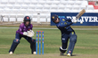 In Chelmsford, England, on May 14, 2025, Essex Women's Amara Carr and Durham's Mia Rogers...