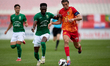 Alex Satariano (right) of Birkirkara plays against Cedric Serge Guy Yameogo of Floriana du...