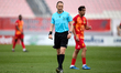 Match referee Slobodan Petrovic gestures during the Meridianbet FA Trophy 24/25 semi-final...