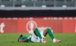 Elvis Mashike Sukisa of Floriana lies on the pitch after the Meridianbet FA Trophy 24/25 s...