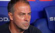 Hansi Flick coaches during the match between RCD Espanyol and FC Barcelona in week 36 of L...