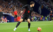 Andreas Christensen plays during the match between RCD Espanyol and FC Barcelona in Barcel...