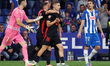 Fermin Lopez celebrates during the match between RCD Espanyol and FC Barcelona, correspond...
