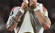 Franco Mastantuono of River Plate celebrates his goal during the match between River Plate...