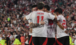 Players of River Plate celebrate a goal during the match between River Plate (ARG) and Ind...
