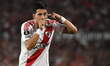 Maximiliano Meza of River Plate celebrates his goal during the match between River Plate (...