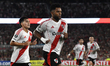 Miguel Borja of River Plate celebrates his goal during the match between River Plate (ARG)...