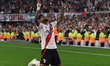 Miguel Borja of River Plate celebrates his goal during the match between River Plate (ARG)...