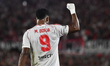 Miguel Borja of River Plate celebrates his goal during the match between River Plate (ARG)...