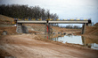 A construction site for the A69 in Saix is located on what used to be a protected area for...