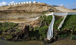 A construction site for the A69 near Cuq-Toulza in Tarn is located near a protected creek....