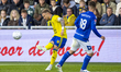 Cambuur player Mark Diemers nearly scores accidentally during the game between Cambuur and...