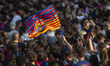 In Barcelona, Spain, on May 16, 2025, FC Barcelona celebrates their historic 2024-2025 sea...
