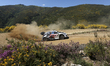 Sami Pajari (FIN) and Marko Salminen (FIN) drive a Toyota GR Yaris Rally1 during SS5 Argan...