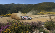 Sami Pajari (FIN) and Marko Salminen (FIN) drive a Toyota GR Yaris Rally1 during SS5 Argan...