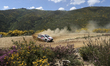 Kris Meeke and Stuart Loudon in a Toyota GR Yaris Rally2 compete during SS5 Arganil of the...