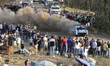 Sami Pajari (FIN) and Marko Salminen (FIN) drive the Toyota GR Yaris Rally1 during SS11 Se...