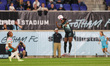 Gotham FC defender Mandy Freeman #22 leaps up to deflect the ball during the National Wome...