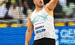 Matthew Denny of Australia competes in the men's Discus Throw final at the Diamond League...