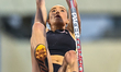 Imogen Ayris of New Zealand competes in the women's Pole Vault final at the Diamond League...