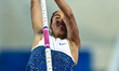 Roberta Bruni of Italy competes in the women's Pole Vault final at the Diamond League Doha...