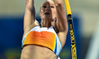 Katie Moon of the United States competes in the women's Pole Vault final at the Diamond Le...