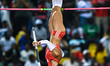 Molly Caudery of Great Britain competes in the women's Pole Vault final at the Diamond Lea...