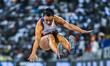 Dovile Kilty of Lithuania competes in the women's Triple Jump at the Diamond League Doha M...