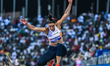 Ivana Spanovic of Serbia competes in the women's Triple Jump at the Diamond League Doha Me...